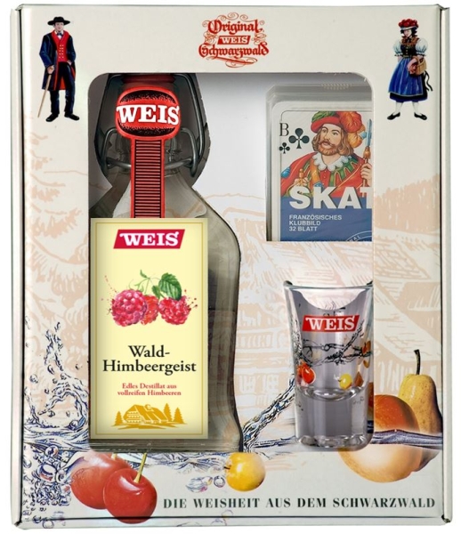Geschenkpackung Klein Schwarzwälder Himbeergeist 40%vol 200ml