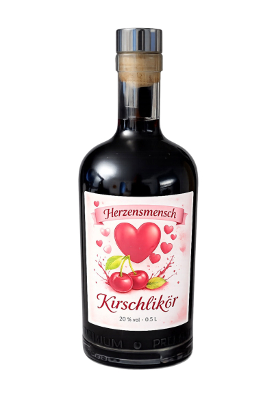 ❤️ Herzensmensch Kirschlikör 20%vol. 0,5l – Genuss, der von Herzen kommt